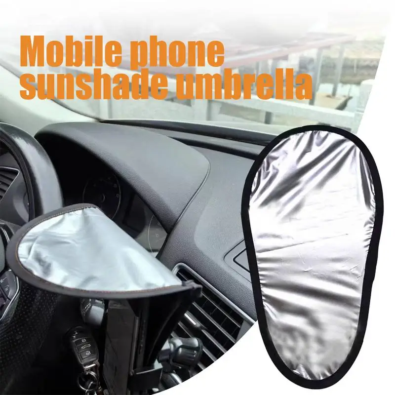 Cell Phone Sun Shade Anti-Glare Protection Phone Umbrella For Sun Weather Resistant Glare Visor Shield Prevent Screen Color