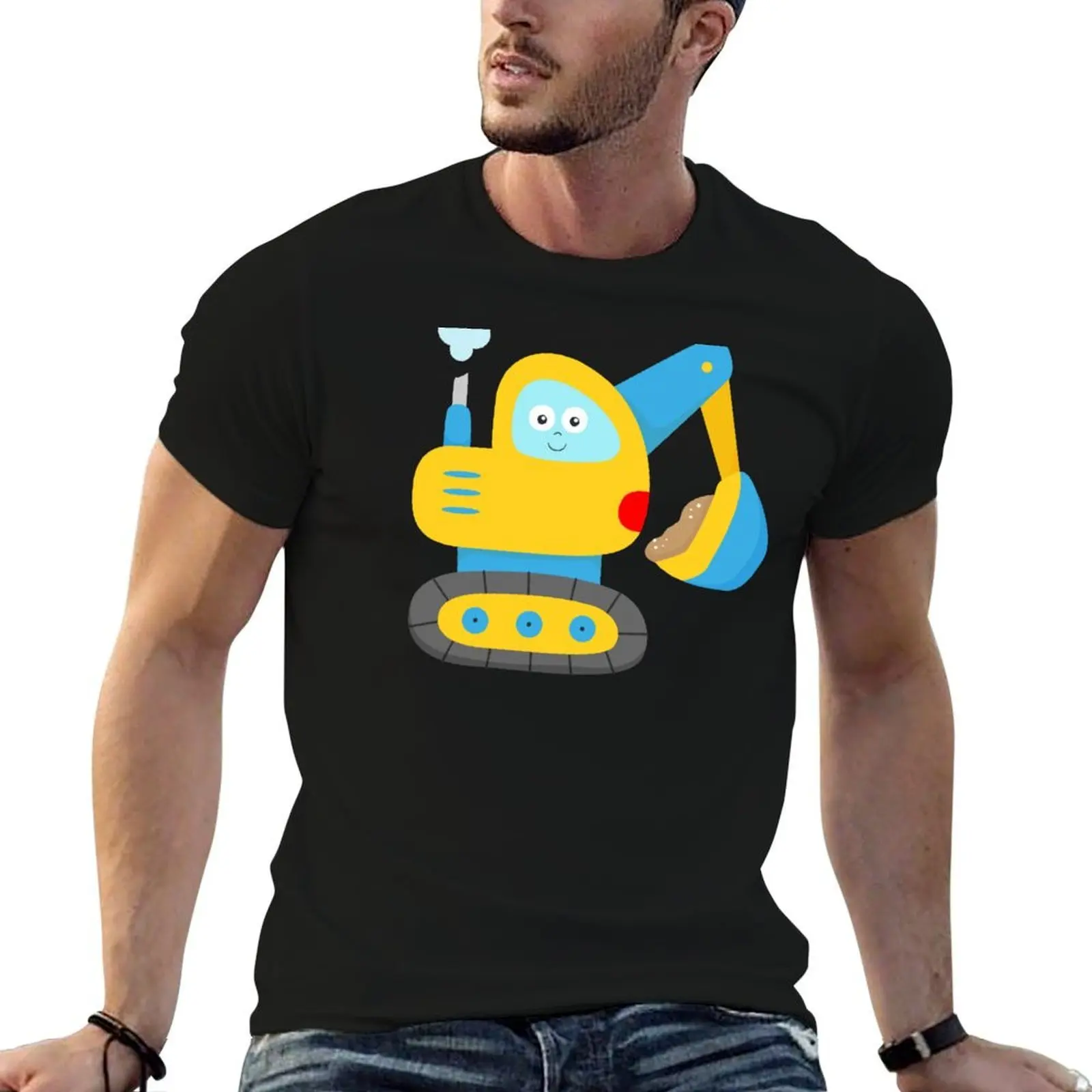 

Digger Kids Toddler Design T-Shirt t shirt man luxury printed t shirts for man t shirts for man graphic vintage T-shirt