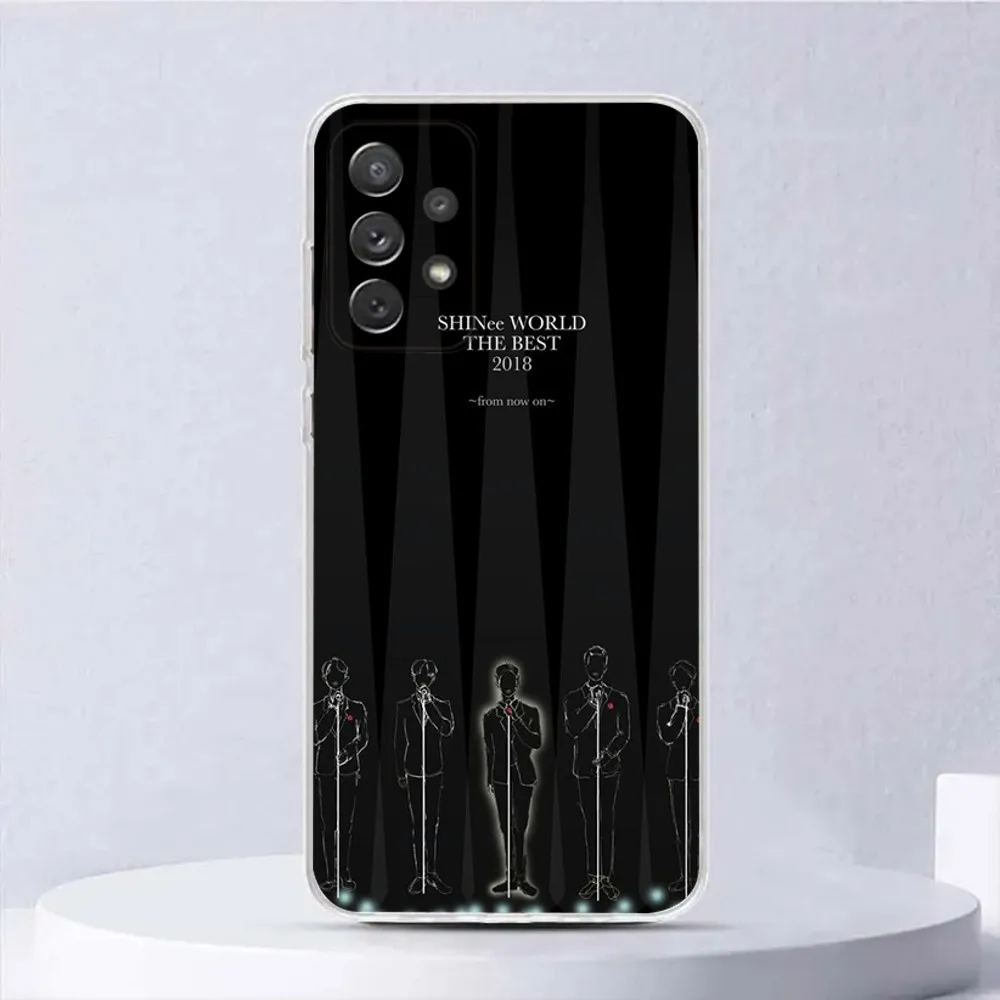 K-KPOP SHINee Phone Case For Samsung Galaxy,A31,A33,A52,A13,A02,A53,A50,A73,A72,A40,A20,A23,A54,A14,A34 Transparent Cover