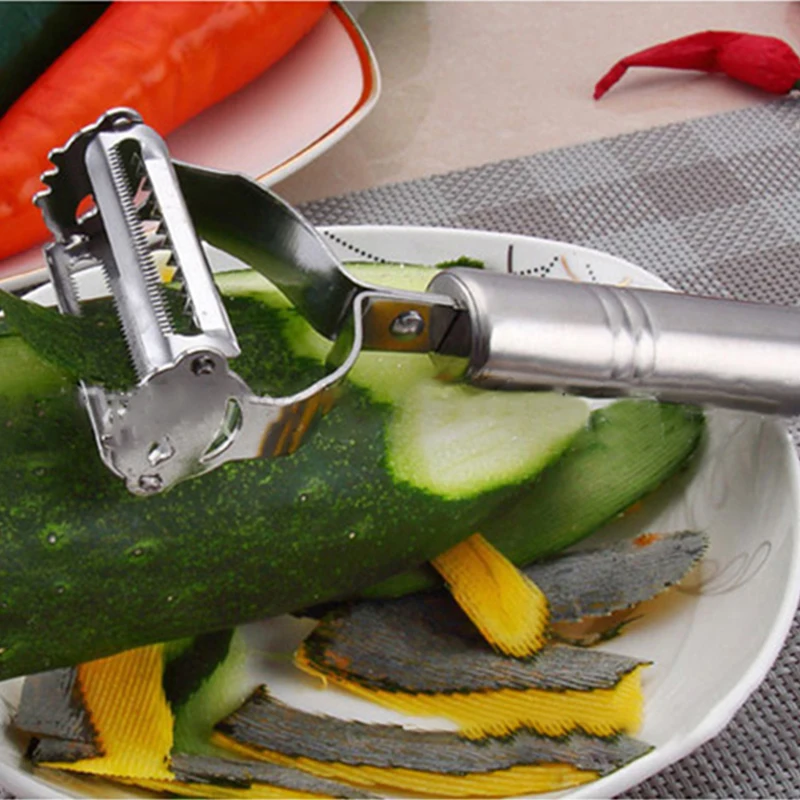 Stainless Steel Peeler Multifunctional Fruit Vegetable Paring Knife Melon Shredder Julienne Slicer Grater Kitchen Accessories