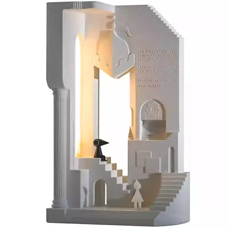 Monument Valley Ornament Ornament Night Light Building Tabletop Atmosphere Bedside Table Lamp Aromatherapy Lamp Girls