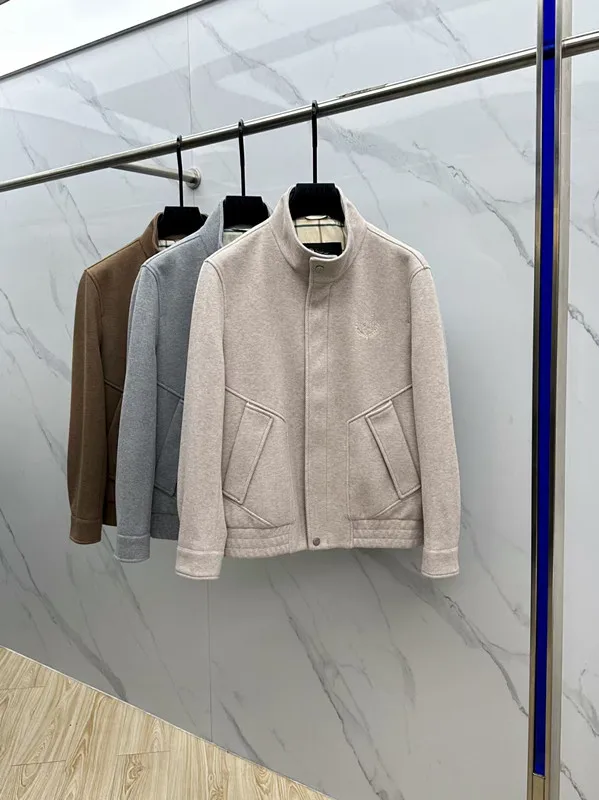 

LP 25aw mohair stand-up collar minimalist casual jacket
