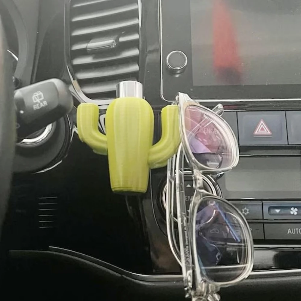 Plastic Car Storage Rack Cactus Lipstick and Glasses Storage Racks Mini Portable Car Storage Rack Stand Holders & Racks