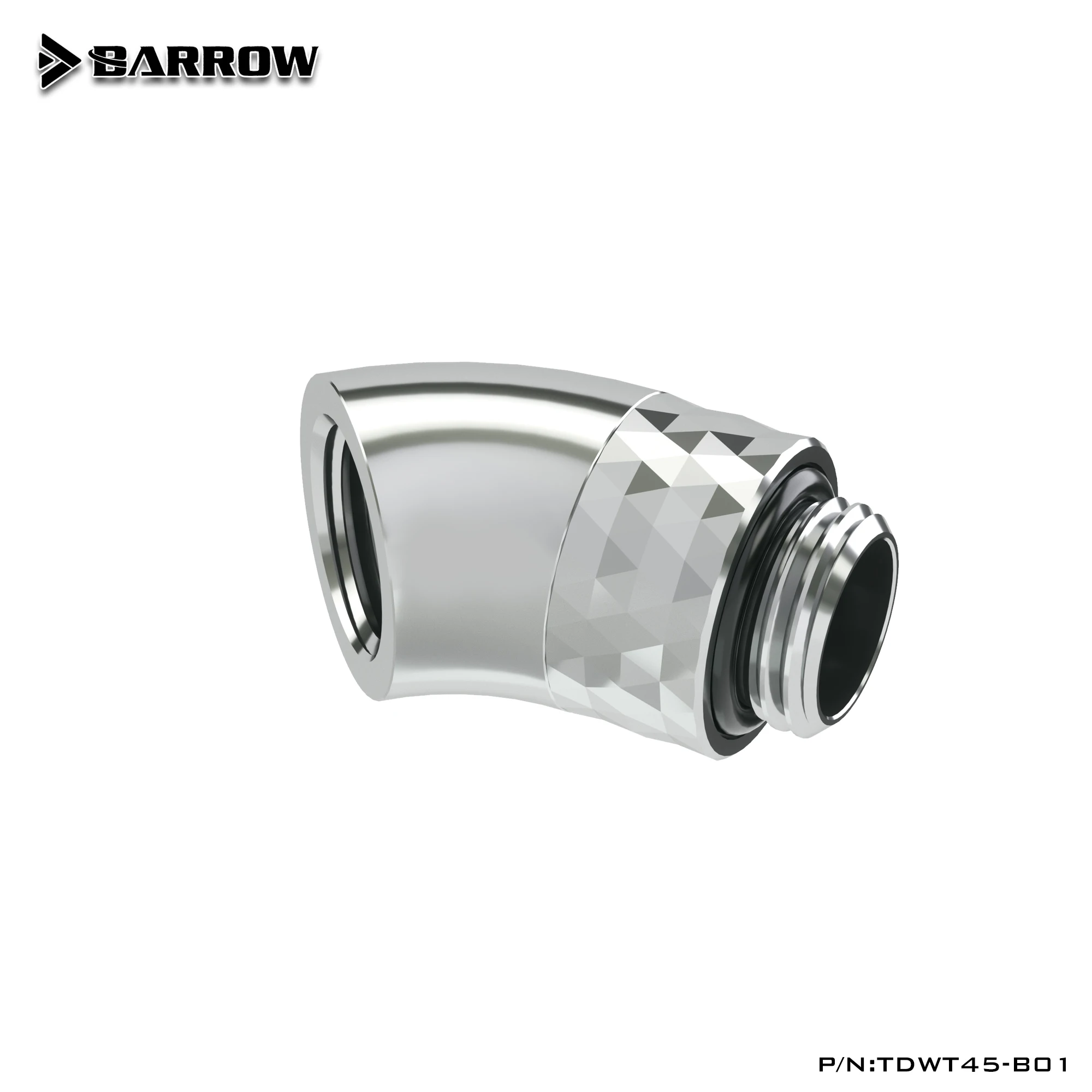 Barrow 45 Degree Fitting G1/4'' Brass 360Degree Rotary Accessories of Adaptors For Water-cooling System