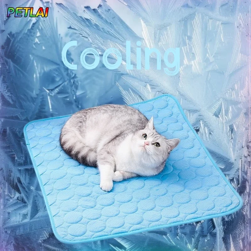 

Summer Cat Dog Cool Silk Pad Ice cooling down Pet Sofa Pad Floor Pad Dog Ice Pad Cat Cool Pad Suitable for Summer Ice Sensation