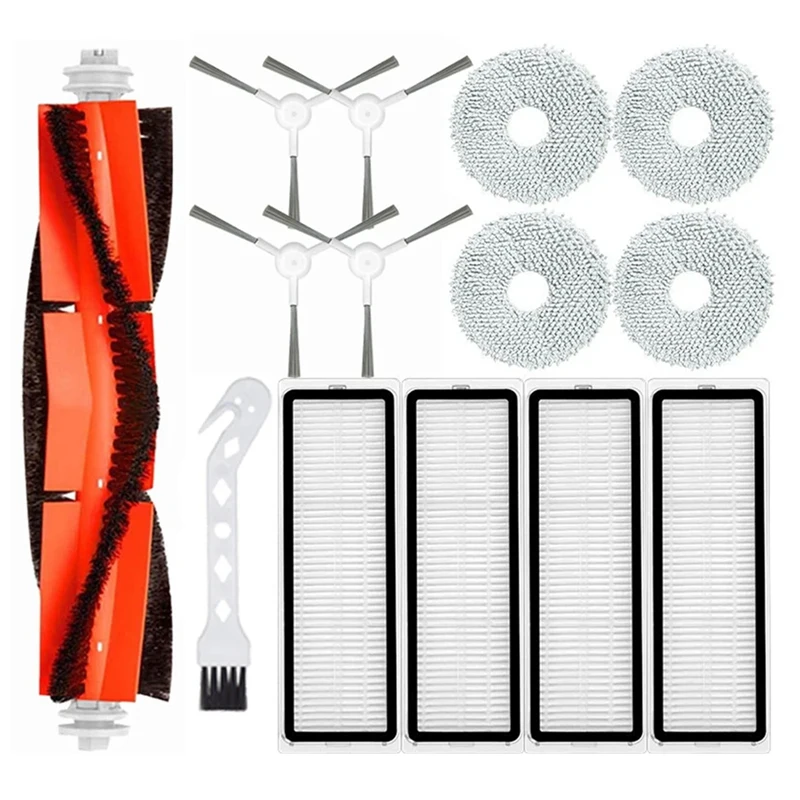 

Запчасти для робота-пылесоса Xiaomi S10 + / S10 Plus B105, основная боковая щетка, Hepa фильтр, Швабра, тряпичная ткань, аксессуары