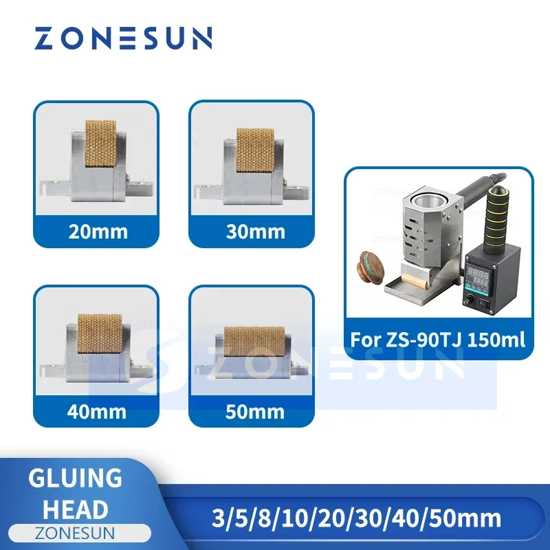 ZONESUN Gluing Head Accessory for ZS-90TJ Hand-held Hot Melt Glue Rolling Machine