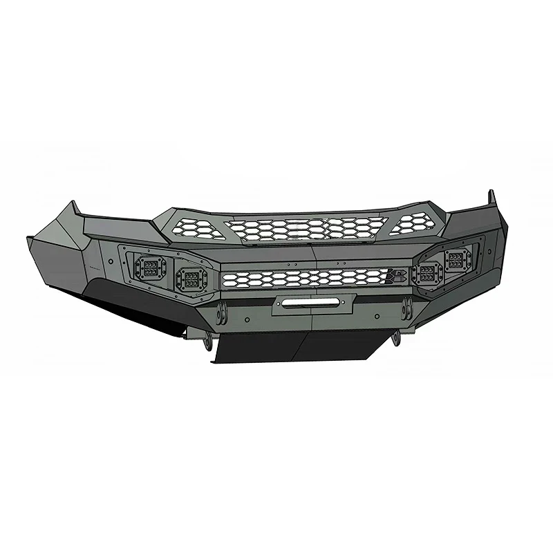 

High Quality DMAX 2021 Flat Front Bumper Modification Parts