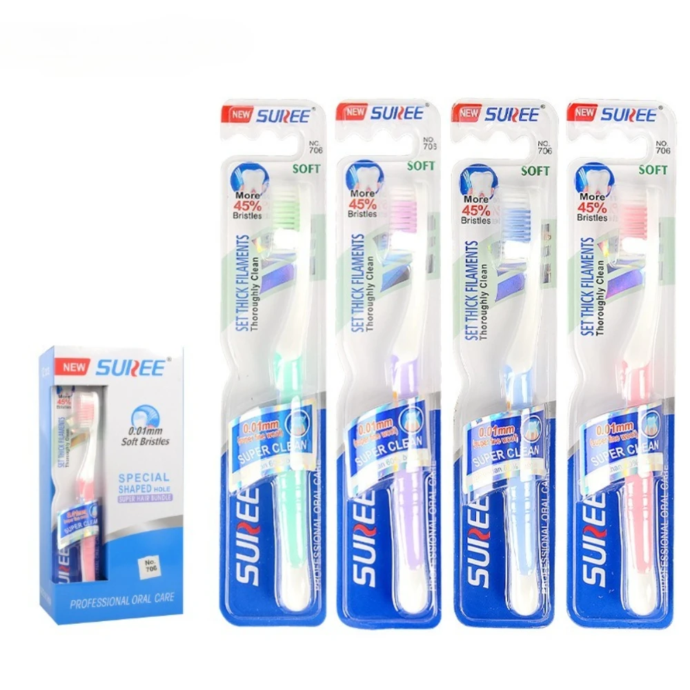 Toothbrushes - Soft-bristle toothbrushes in individual packaging, random styles