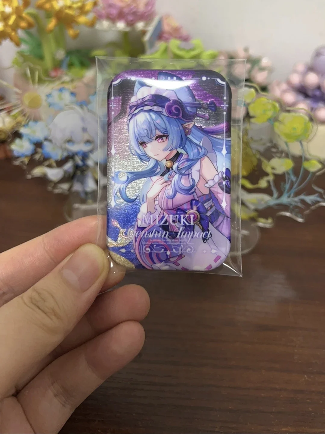 Anime Genshin Impact Citlali Misuki Ruixi Lanyan Xiao Diona Image Silver Glitter Tin Pin Brooch Charm Collectible Souvenir Gift