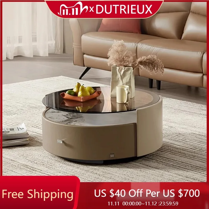 

Designer Luxury Side Table Modern Round Unique Glam Salon Coffee Tables Minimalist Unique Mesa Auxiliar Chinese Style Furniture