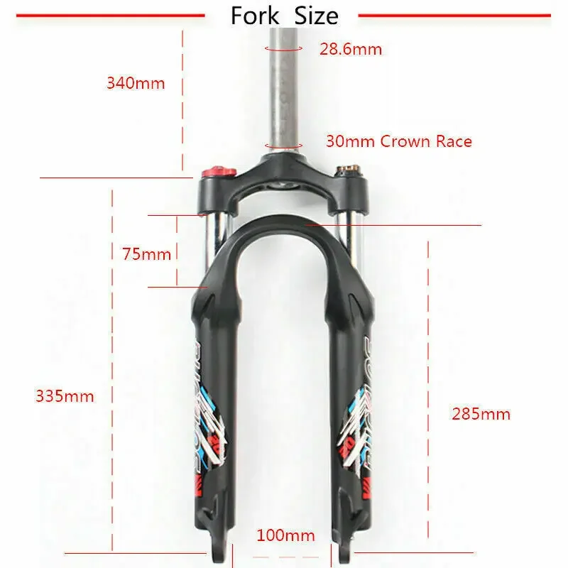 BUCKLOS Folding Bike Fork 20inch Oil Suspension Mountain Bike Fork Aluminum Alloy Bmx Bicycle Forks Cycling Accessories