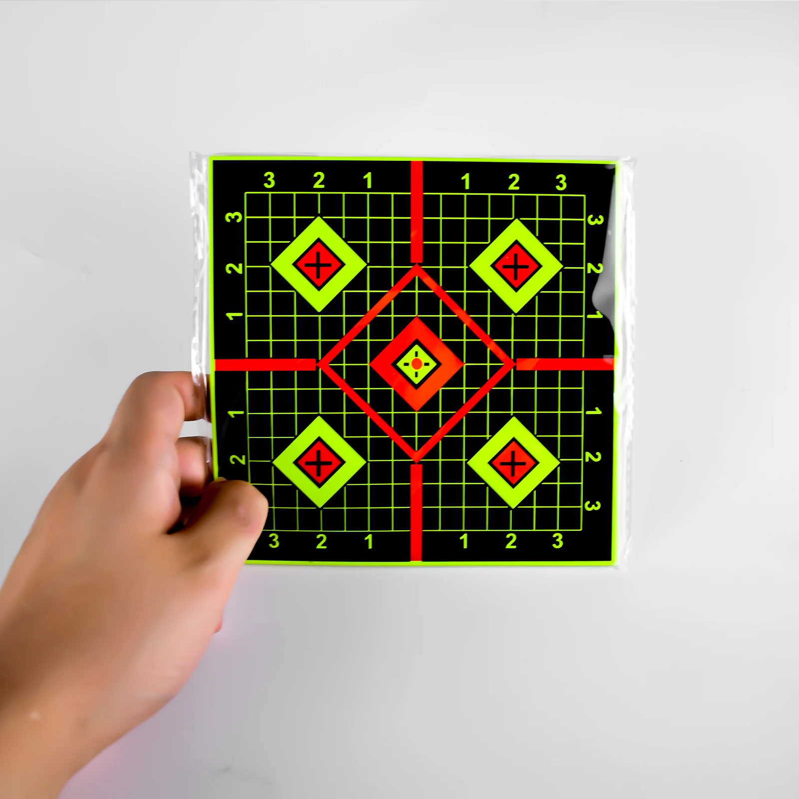 10Pcs Shooting Practice Splash Target Sticker 6inch Shooting Target Training Supplies Sticker Fluorescent Color Label (Can Be Used for Real Gun Practice and Air Gun Practice)