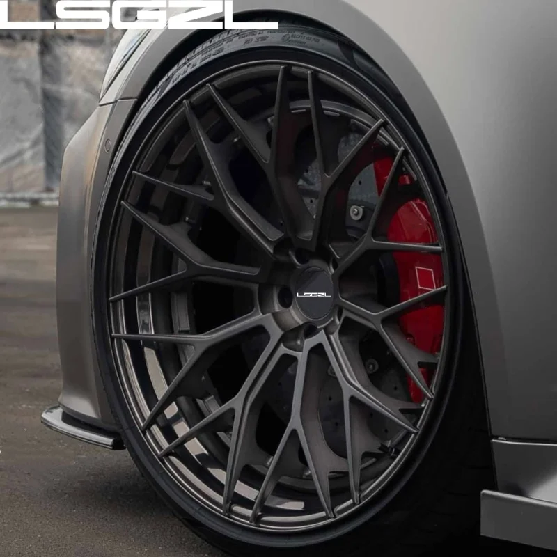 Custom Aluminum Forged Black Spoke Wheels 16-26 Inch High End Custom Auto Forged Wheel Rims Fit Urus C8