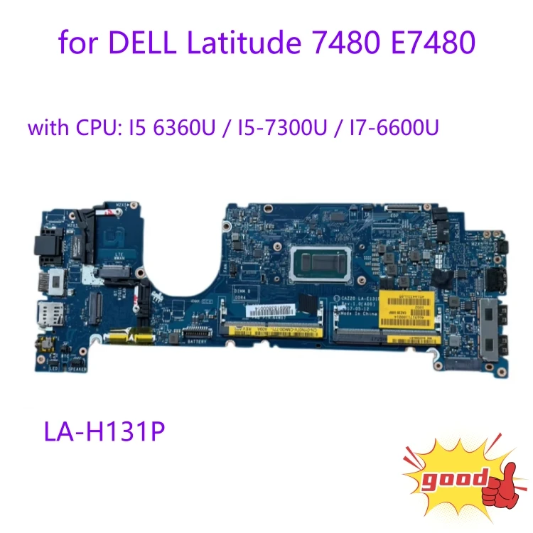 

for DELL Latitude 7480 E7480 laptop motherboard CN-0YF9VM LA-E131P motherboard with CPU I5 6360U / I5-7300U / I7-6600U 100% ok