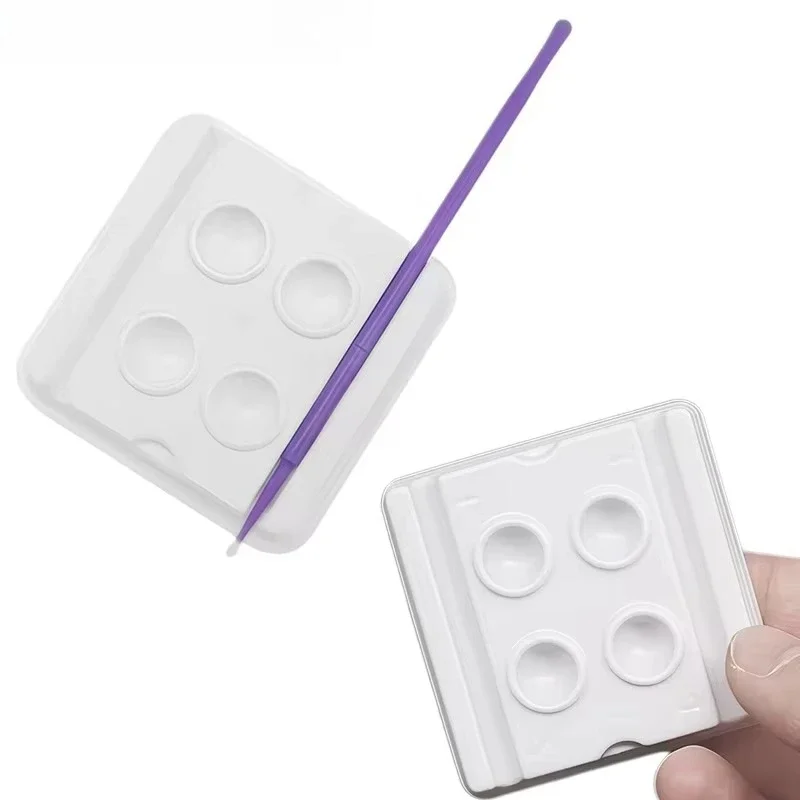 50pcs/Bag Dental Mixing Wells Disposable Bonding Resin Adhesive Composite Material Plastic Palette 2/4 Slots Dentistry Products