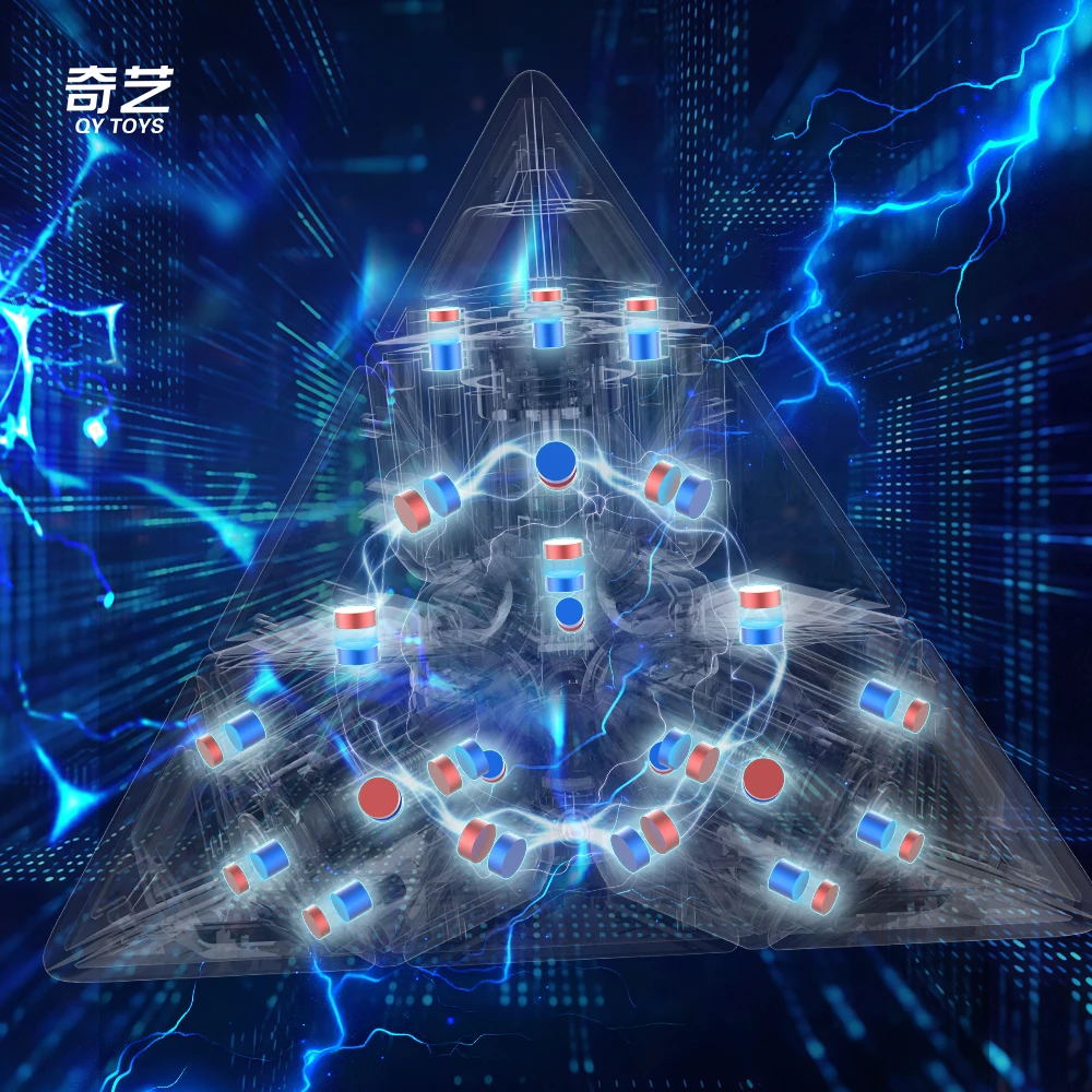 Qiyi guerreiro m pyraminx cubo mágico qy pyraminx cubo de velocidade profissional quebra-cabeça brinquedos crianças presente magico cubo quebra-cabeça