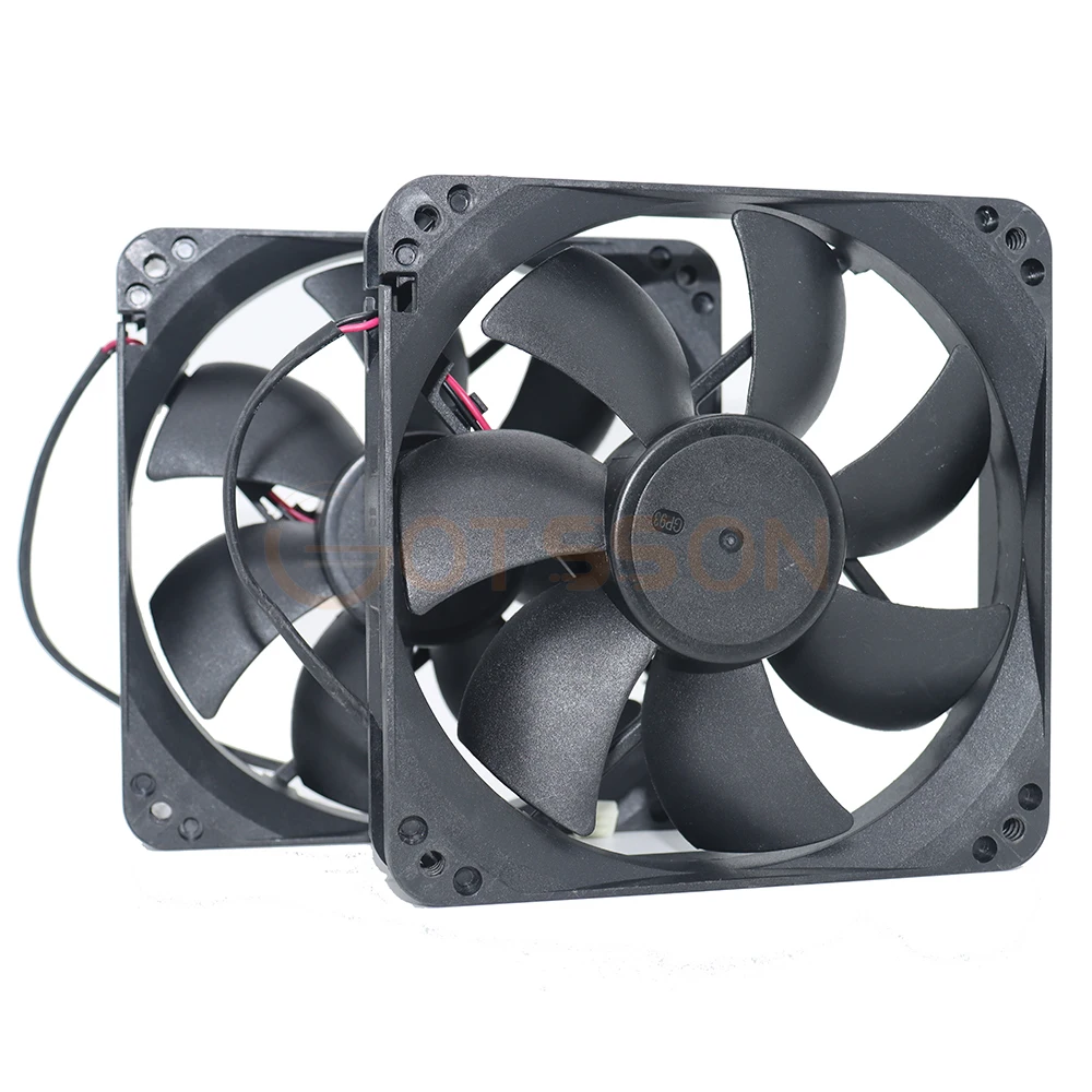 Free Shipping 2PCS new Original for D12SH-12 12025 120x120x25mm DC 12V 0.30A cooling fan 12CM Power box fan