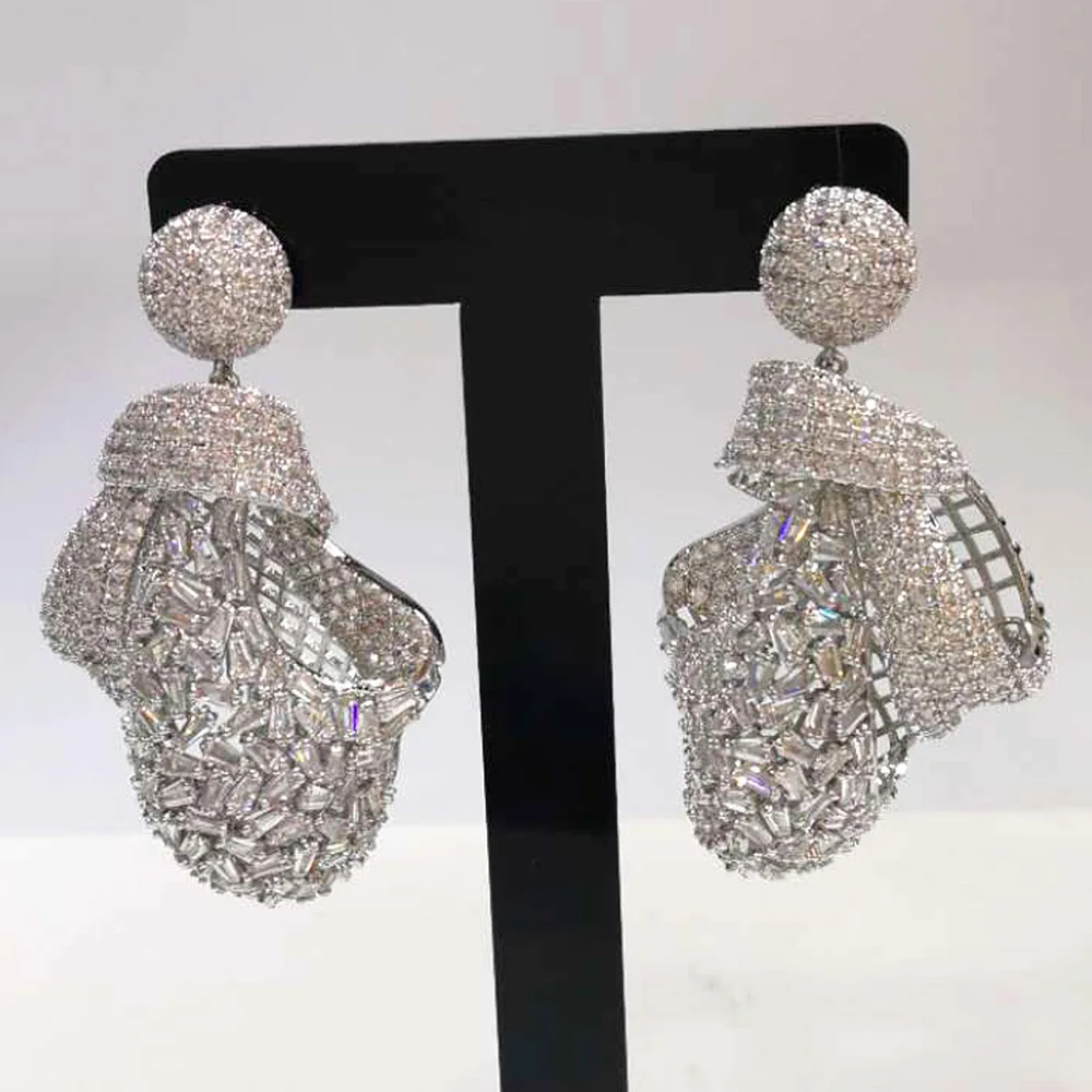 

Missvikki Luxury Original Charm Drop Earrings for Women Ladies Bridal Fashion Jewelry Cubic Zircon New Design High Quality Gift