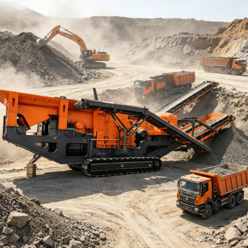 Customized Mobile Stone Aggregate Production Plant Mobile Impact Crusher Station Coal Crusher and Screen Plant Price