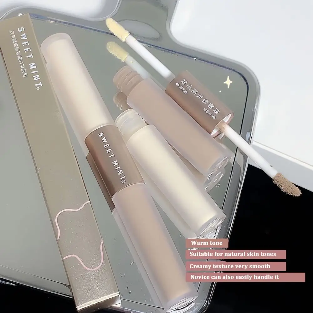 เครื่องสําอางค์ Highlighter Contour Stick กันน้ํา Long Lasting Face Bronzer สี Corrector 2 In 1 จมูก Shadow Cream Beauty