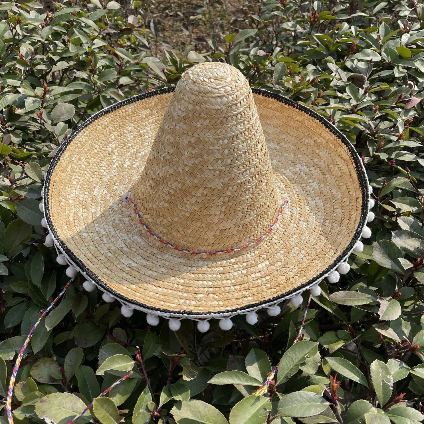 Cappello da ballo cappello di paglia messicano colorato nuovo carnevale ringraziamento Halloween Costume di natale cappello
