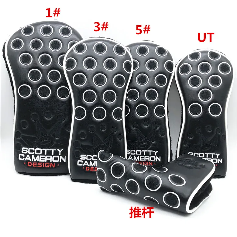 

Snow Man Crown Golf Club Driver Fairway Woods Hybrid Ut Set Headcover Studio Design Cattle Sun Flower Lemon Tree Golf Head Cover