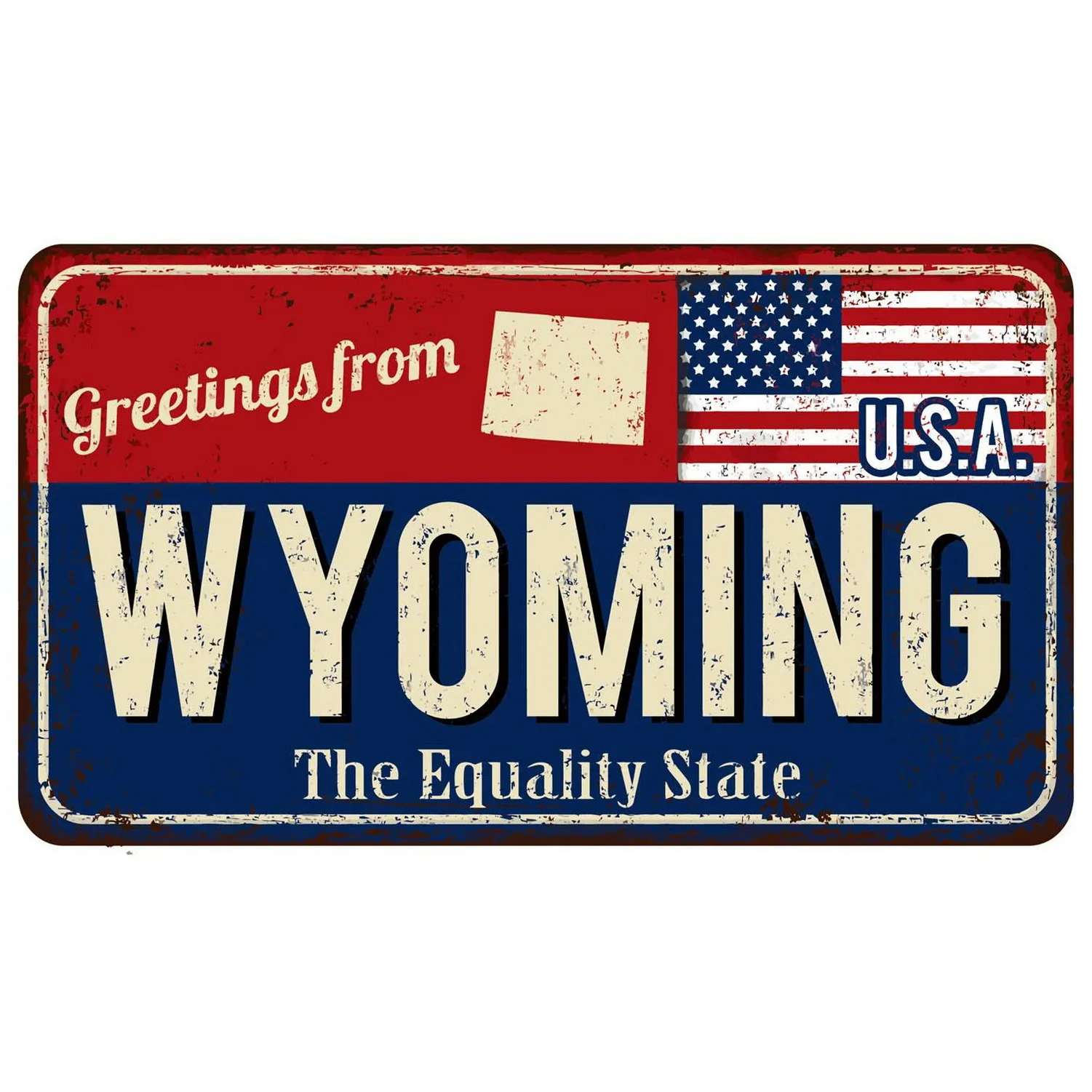 American License Plates  Metal Tin Sign for Wall Art Decoration Vintage Tags Metal Automotive Signs For Cafe Bar Club Garage Pub