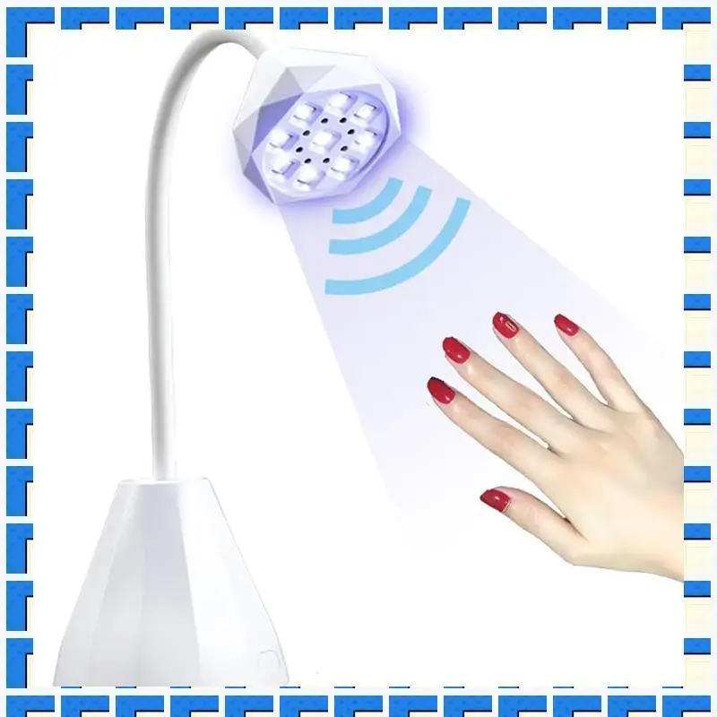 

ABNG UV LED Nail Lamp Cordless Fast Curing, Rechargeable Gooseneck Flash Cure UV Gel X Light For Gel Polish Nails