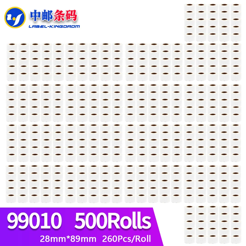 

500 Rolls Dymo Compatible 99010 Label 28mm*89mm 260Pcs for LabelWriter400 LW450 LW450Turbo 4XL Printer Seiko SLP440