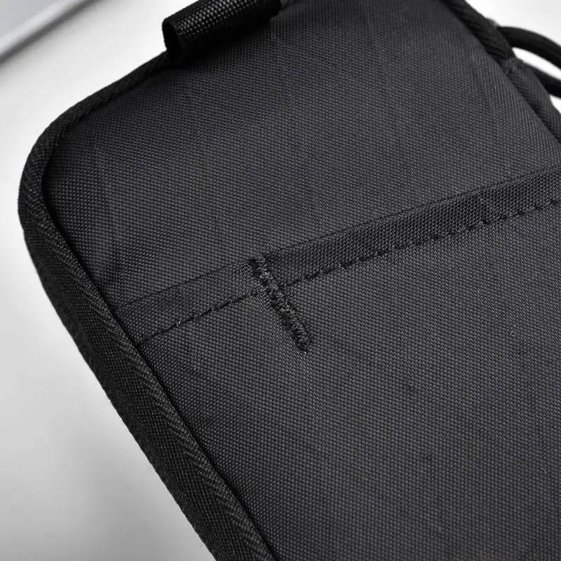 Compacts Travel Money Clip With Zipper Pocket For Cash And Earphones Storage Nylon Card Pouches For Keys Cards