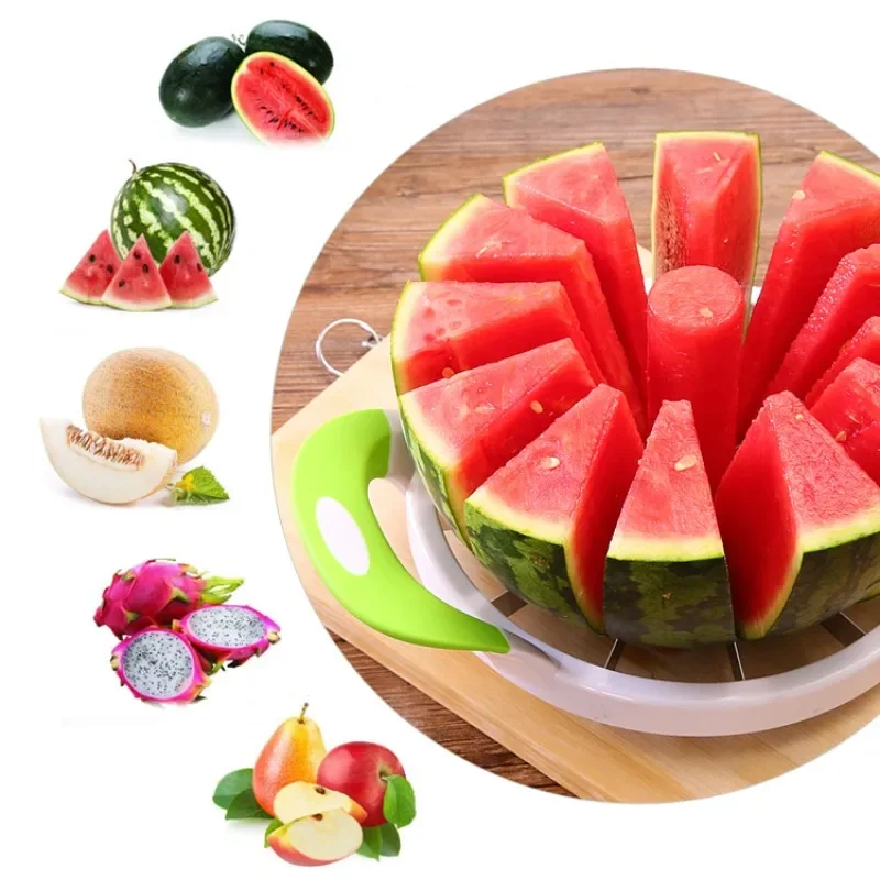 Watermelon Slicer Cutter Stainless Steel Fruit Cantaloupe Cutter Cutting Apple CorerTools Home Gadgets Kitchen Accessories Tool