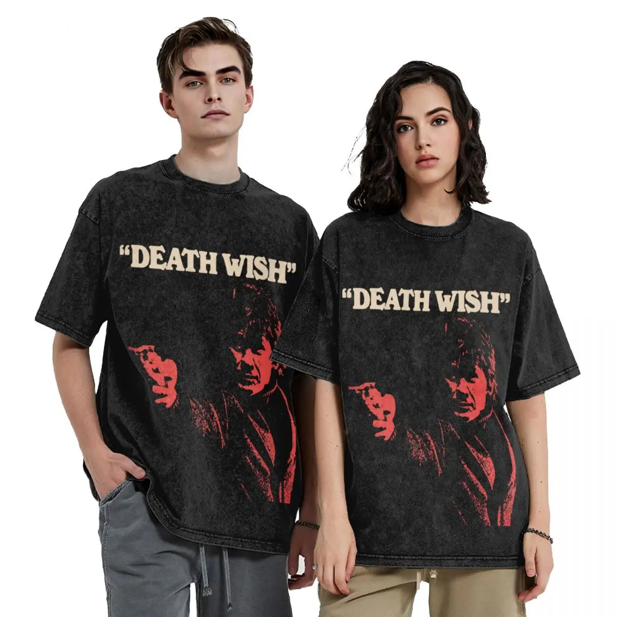 

Death Wish T-Shirt boys whites T-shirts oversize graphic tee shirt mens t shirts casual stylish