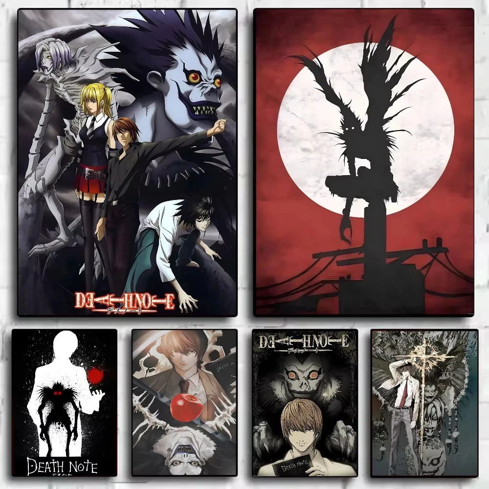 Death Note Anime Poster HD Kunst Leinwand Malerei Zuhause Wohnzimmer Schlafzimmer Bar ästhetische Dekoration