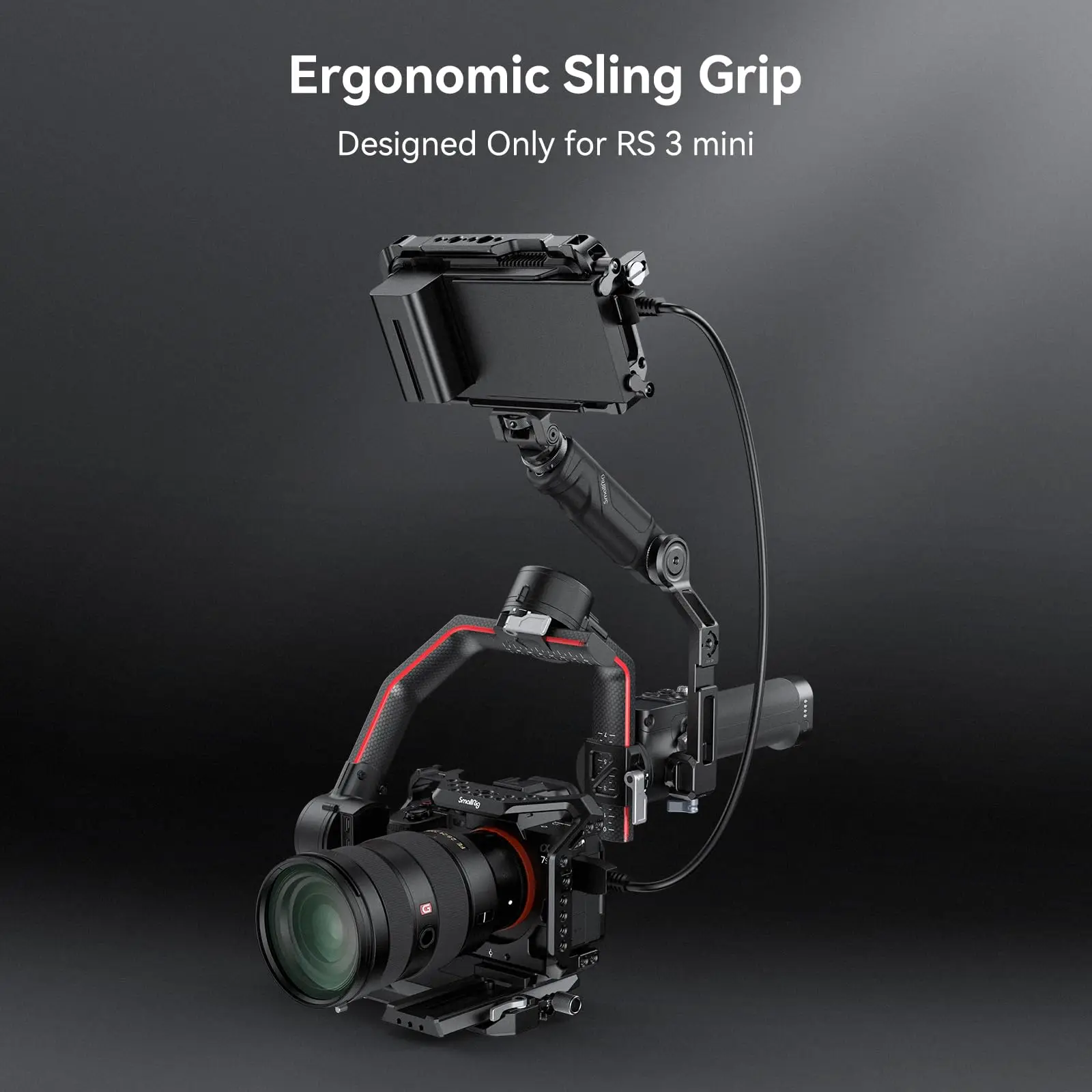 SmallRig RS3 Mini ปรับสลิง Handgrip สําหรับ DJI RS 3/Mini RS 4 Mini Gimbal Handheld Stabilizer w NATO Clamp รองเท้าเย็น
