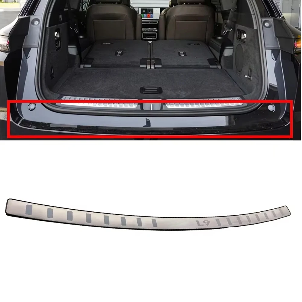 

Car Accessories For Lixiang L9 Trunk Trim Rear Bumper Protector Stainless Steel Door Sill Scuff Plate 2022 2023 2024 2025