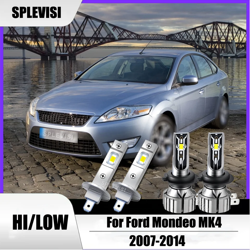 

Simple installation H1 H7 CSP Chips LED Headlights High Low Beam For Ford Mondeo MK4 2007 2008 2009 2010 2011 2012 2013 2014
