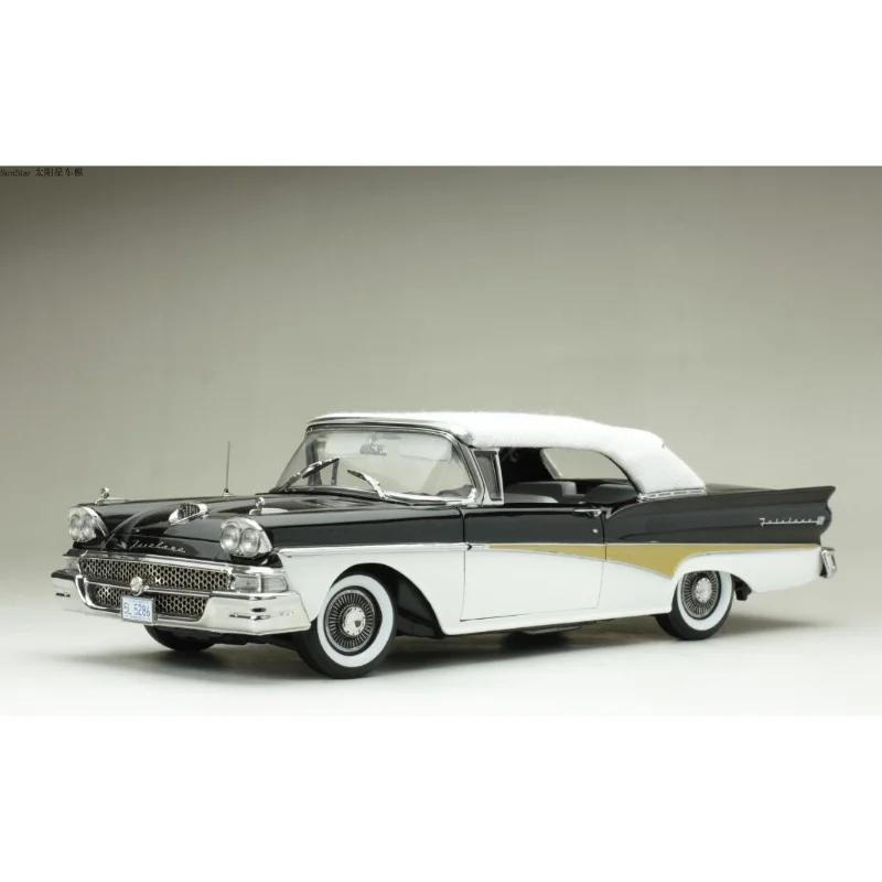 

Масштаб 1:18 1958 года, модель автомобиля 500, белый мягкий верх, винтажный автомобиль, седан, литой под давлением сплав металла, винтажный автомобиль, коллекция игрушек, дисплей