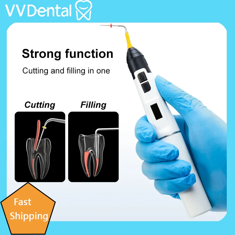 

NEW Dental Endo Obturation System Gun SY-FILL Heating Temperature Pen Tips Wireless Dentist handle3D Filling Tool Heating Tip