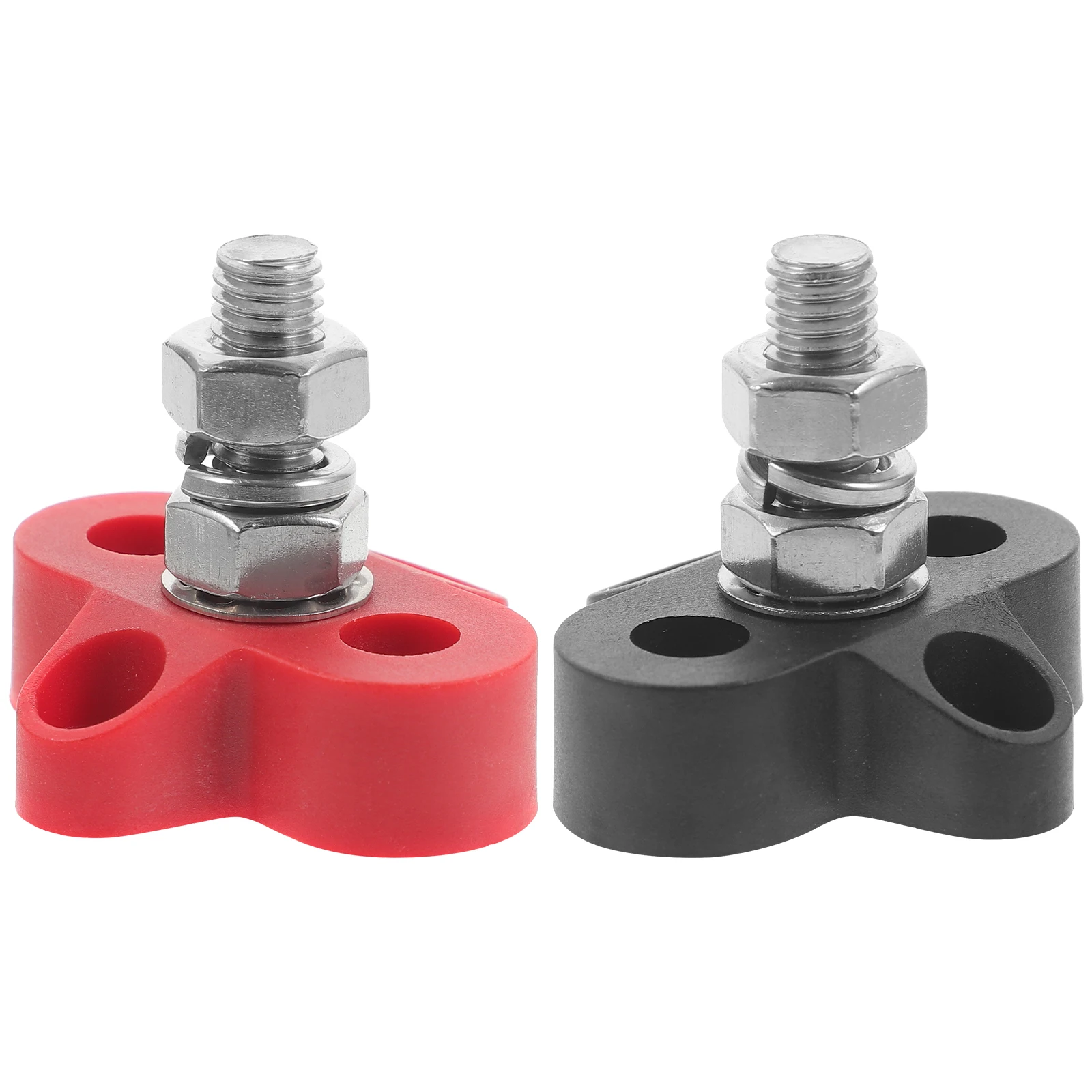 

2pcs Terminal Post Power Distribution Block Marine Terminal Bus Bar Automotive Car Accessories Stainless Steel For