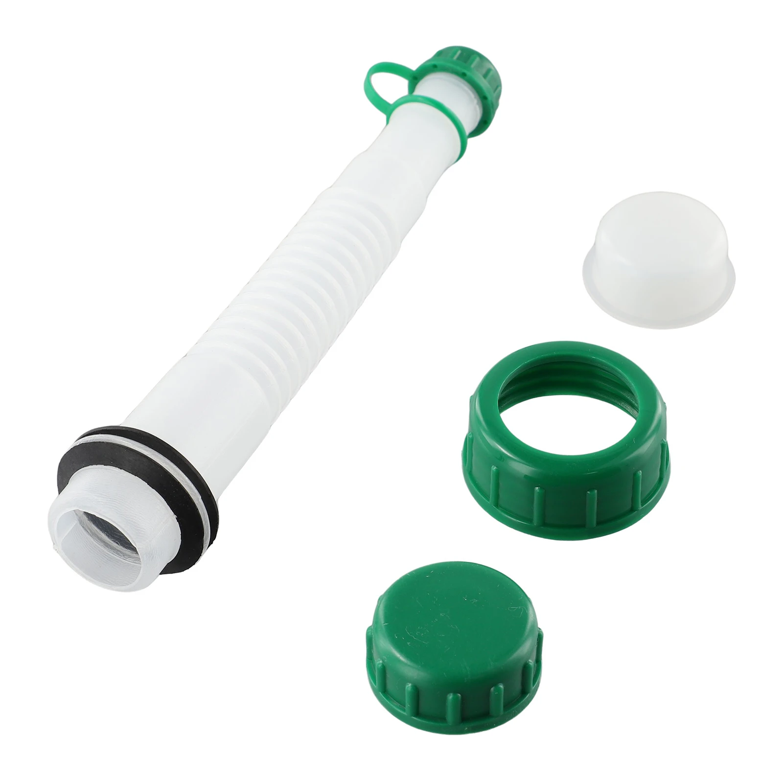 Fuel Spout with Cap & Vent Kit for 1L Mix Bottle, ABS Plastic Flexible Refueling Tool, Easy Install, Gas Can Spare Parts
