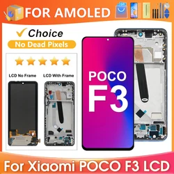 6.67''For Xiaomi Poco F3 For AMOLED Mi PocoF3 M2012K11AG LCD Display Touch Screen Digitizer Assembly Replacement