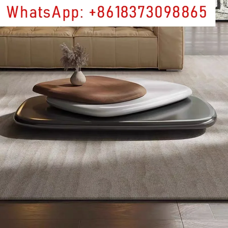 طاولة القهوة الدوارة، فيلا إيطالية بسيطة، طاولة شاي عائمة مبتكرة للشقق الكبيرة، جودة عالية