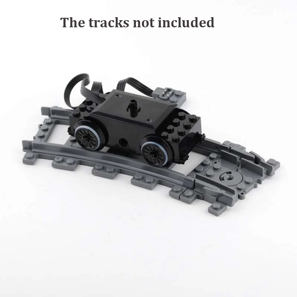 Kit de rueda de Motor de tren MOC, paquete de piezas de tecnología de bloques de construcción, funciones de potencia, accesorios de ladrillos de expansión de tren, juguetes para niños