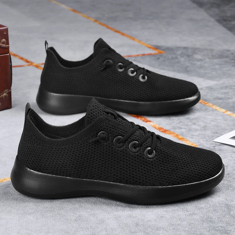 

Мужская летняя сетчатая дышащая повседневная спортивная обувь с мягкой подошвой, легкая противоскользящая обувь для отдыха, путешествий и работы