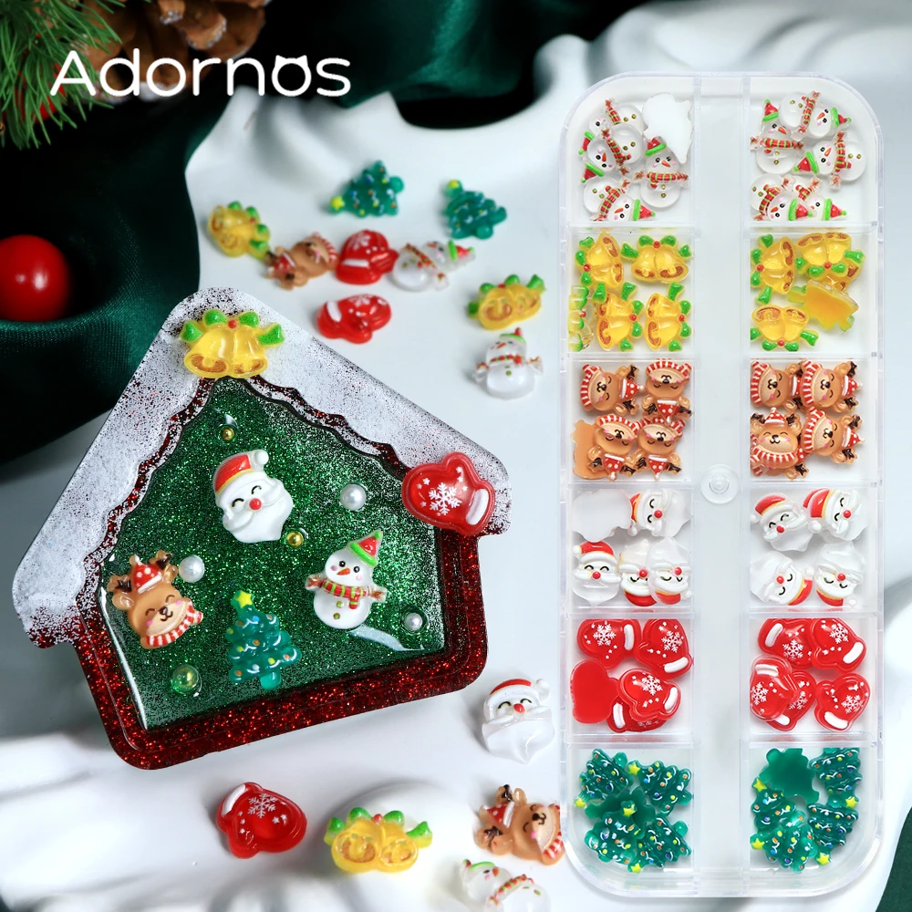 

Рождественские украшения из смолы, аксессуары для самостоятельного изготовления, милый колокольчик Санта-Клауса, смоляная форма, силиконовые наполнители, рождественский стиль, принадлежности для рукоделия