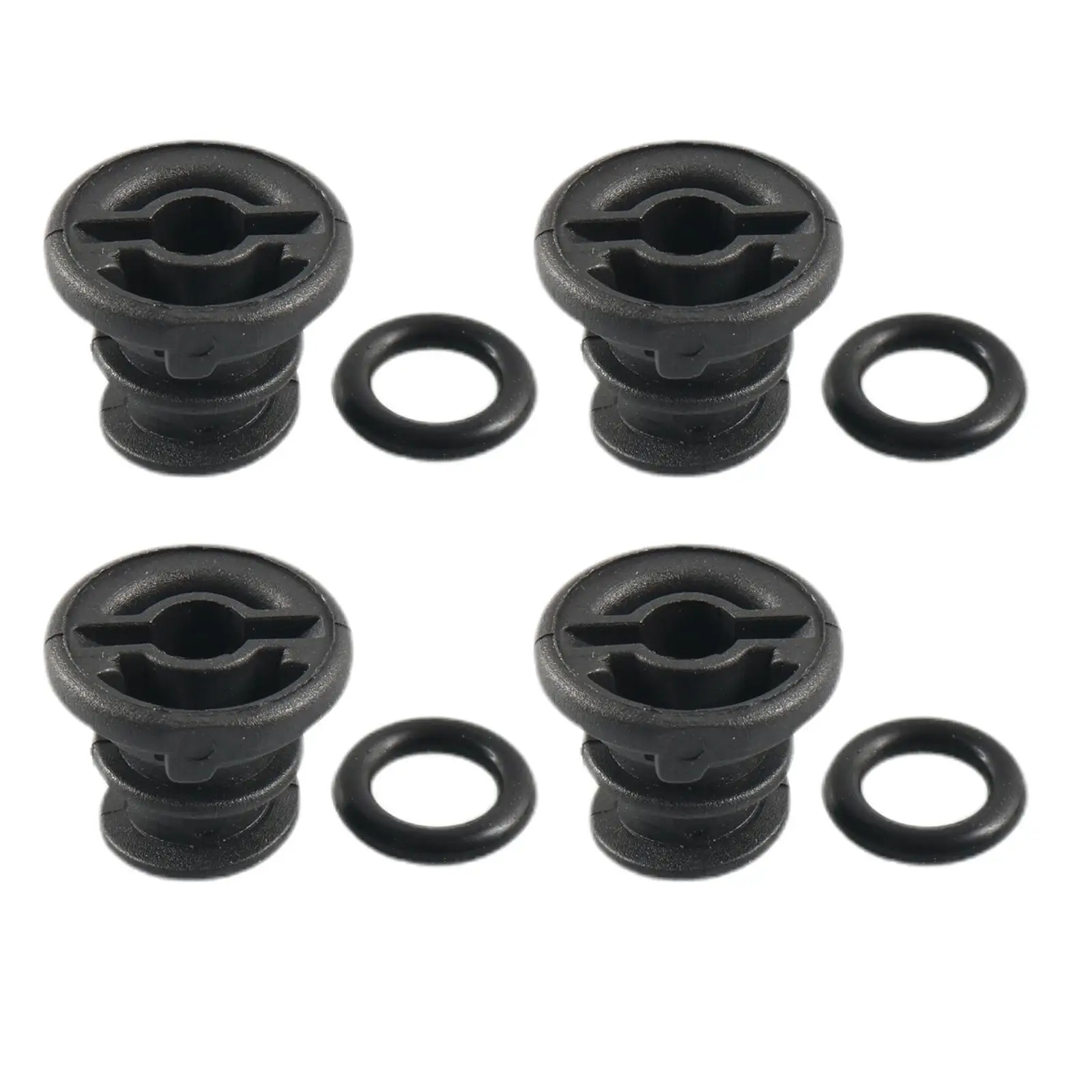 4 Pieces Engine Oil Drain Sump Plug 06L103801 with Gasket O Rings Replacement for Volkswagen Golf Passat B8 Beetle