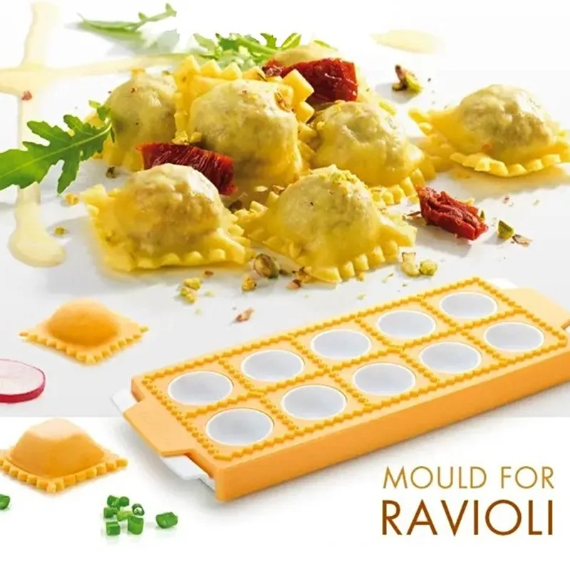 

Ravioli Maker Mold and Cutter Round Square Triangle Ravioli Molds Pasta Pie Dumpling Making Tools Fast Press 10-37 Ravioli