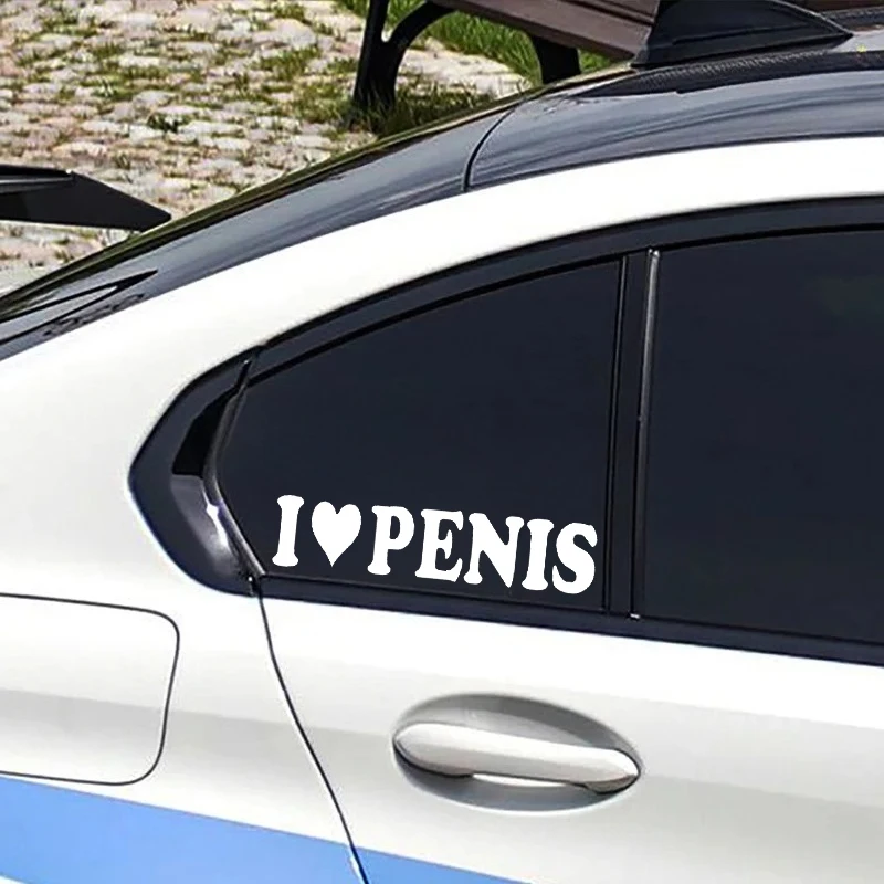 I Love Anal /I Love Penis/I Love Milfs Vinyl Decal Fun Gay Car Sticker Pride Prank Joke Penis Butt Sex Sticker view 4