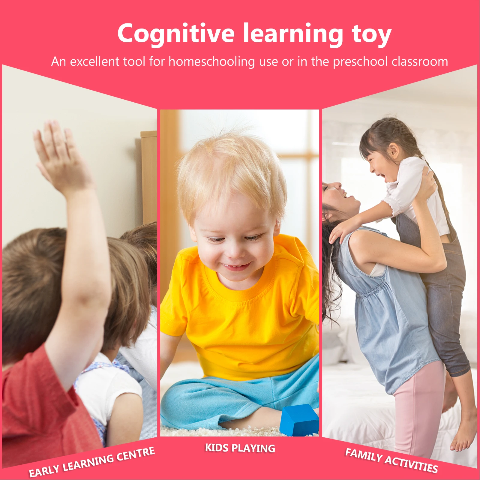 4 Boxes Early Education Cards Toys Learning Infant for Development Portable Toddler Paper Kids Talking Flash Child Cognitive